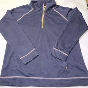 Spartina 449 Navy, Pink and Gold Zip Detail